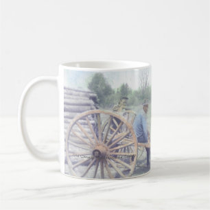 Grann på arbetsmuggen kaffemugg