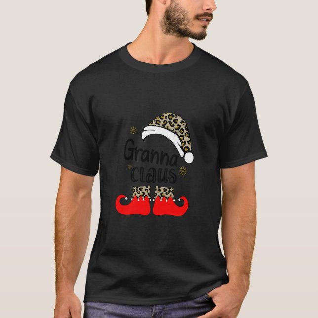 Granna Claus jul - julklapp T Shirt (Framsida)