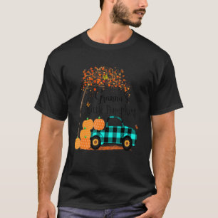 Granna S Little Pumpkins Lastbil Grönt Plade Autum T Shirt