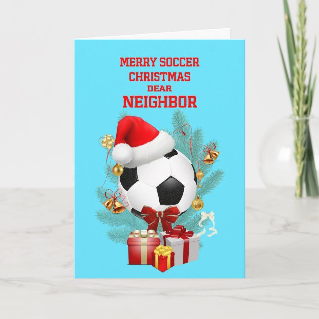Grannans julfotboll helgkort (Framsida)
