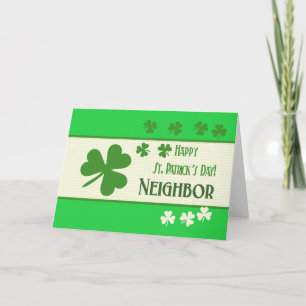 Grannar Lycklig St. Patrick's Day Kort