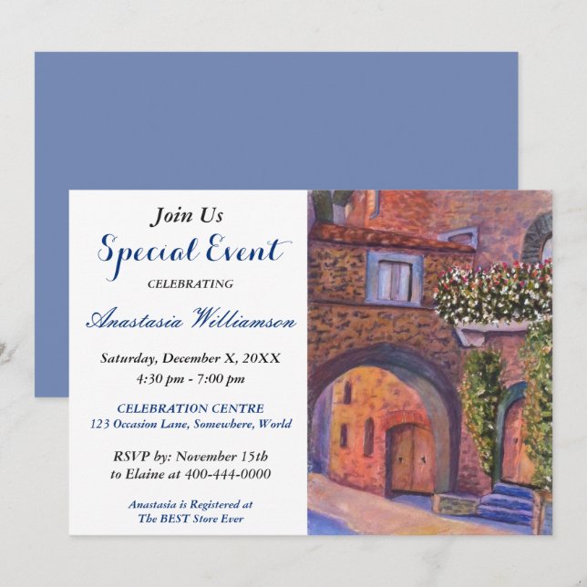 GRANNEFEST INVITATION INBJUDNINGAR (Fram/baksida)