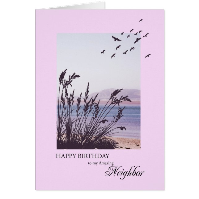 Grannens födelsedag, havsbottnen hälsningskort (Framsidan)