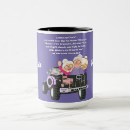 Grannies Ride Two Tone Coffee Mugg