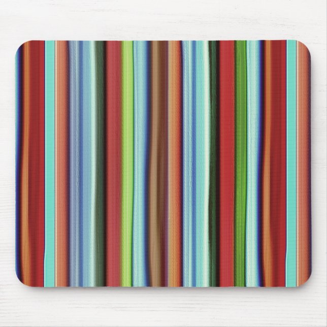 Grannins färgstarka rand, med mjuk grovlek musmatta (Framsidan)