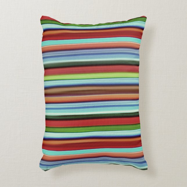 Grannins färgstarka rand, med mjuk grovlek prydnadskudde (Framsidan(Vertikal))