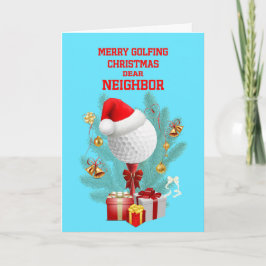Grannjul Golfball Helgkort