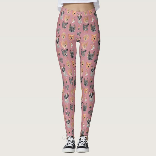 Grannskap Hundar Leggings (Framsida)