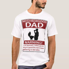 Grannskap Pappa Varning Red Grill T Shirt