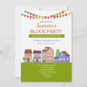 Grannskap Party Inbjudningar