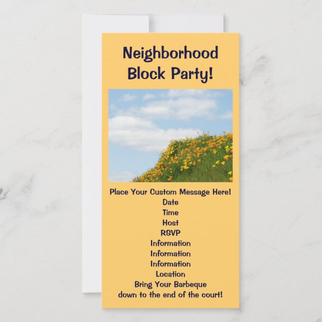 Grannskapsblock Party! Summer Party Barbeques (Framsida)