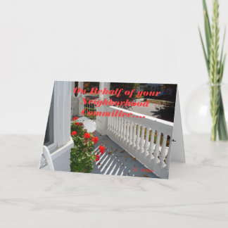 Grannskapskommittén Tack Kort