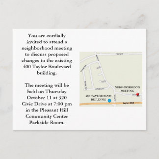 Grannskapsmöte Inbjudan Vykort