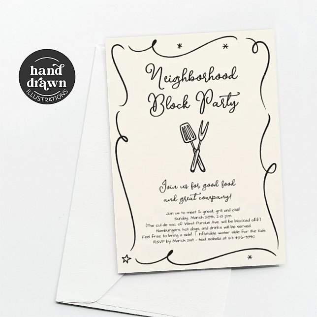 Grannskapspartiets inbjudan (Skapare uppladdad)