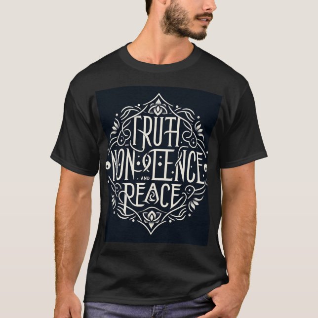 Grannt Ord för virtue" T Shirt (Framsida)