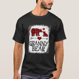Granny Bear jul jul Pajama Red Play Buffalo Fam T Shirt