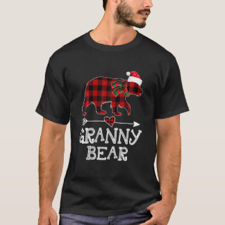 Granny Bear jul jul Pajama Red Play Buffalo Fam T Shirt