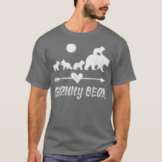 Granny Bear Shirt med fyra Unge Gift med klutbjörn T Shirt