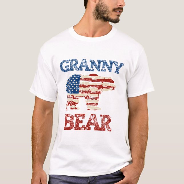 GRANNY BEAR T- T SHIRT (Framsida)