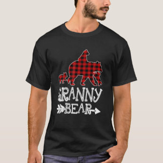 Granny Bear Three Unge Red Play Mamma Pa T Shirt