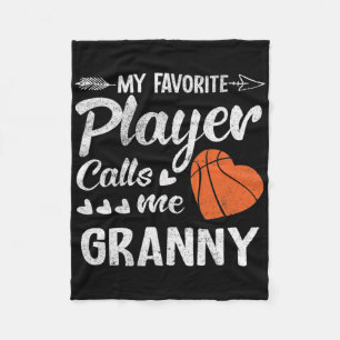 Granny Bysketbyll Min favoritspelare kallar mig Gr Fleecefilt
