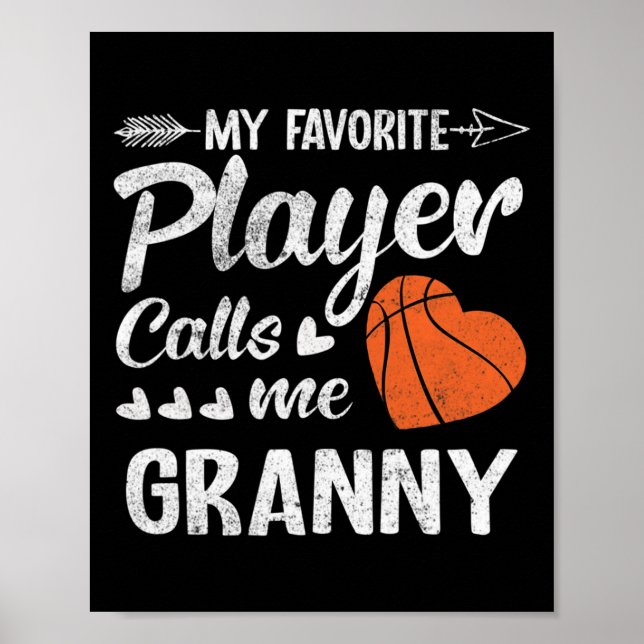 Granny Bysketbyll Min favoritspelare kallar mig Gr Poster (Framsidan)