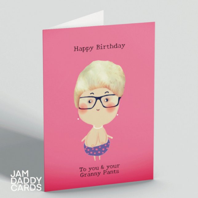 Granny Byxor Birthday Kort (Skapare uppladdad)
