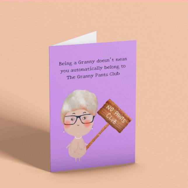 Granny Byxor Funny Birthday Kort (Skapare uppladdad)