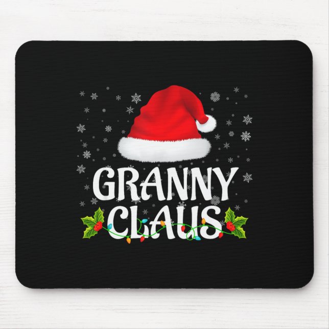 Granny Claus Christmas Lights Santa Pajama Family  Musmatta (Framsidan)