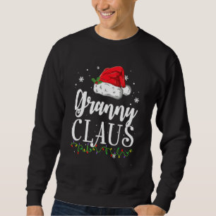 Granny Claus jul-familjen Pajama Matching Julafton Lång Ärmad Tröja