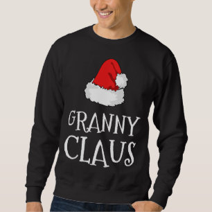 Granny Claus jul-familjens familj Matching P Lång Ärmad Tröja