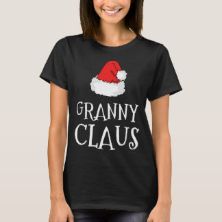 Granny Claus jul-familjens familj Matching P T Shirt