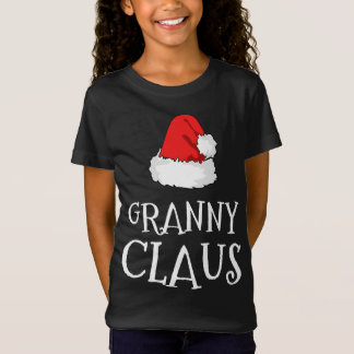 Granny Claus jul-familjens familj Matching P T Shirt