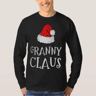 Granny Claus jul-familjens familj Matching P T Shirt