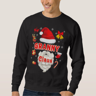 Granny Claus jul Santa God jul Ugly Sweat Lång Ärmad Tröja