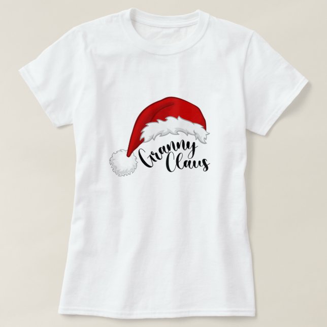 Granny Claus jultomten T-Shirt (Design framsida)