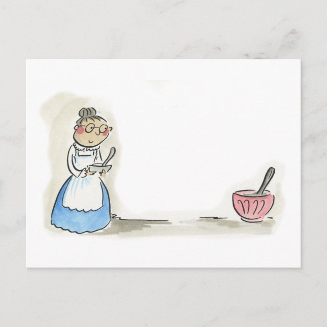 Granny Cooks Vykort (Framsida)