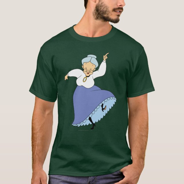 Granny Dancing - Färg T-shirt (Framsida)