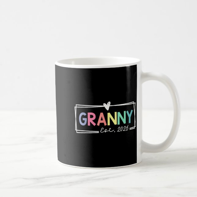 Granny Est 2026 Promoted To Grandma 2026 For Grand Kaffemugg (Höger)