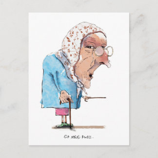 Granny Gets Mad-vykort! Vykort