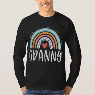 Granny Gifts for Grandma Family Rainbow Graphic T Shirt