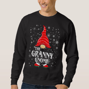 Granny Gnome Matching Family Group, jul P Lång Ärmad Tröja
