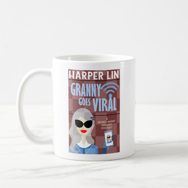 Granny Goes Viral av Harper Lin Bok Cover Mugg (Vänster)