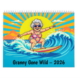 Granny Gone Wild – 2026 Retirement Adventure Calen Kalender