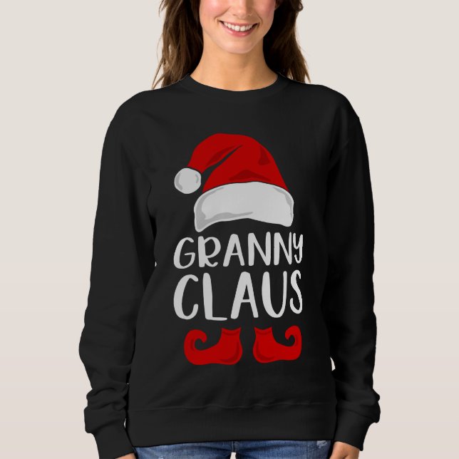 Granny/Grandma Claus/jul T Shirt (Framsida)