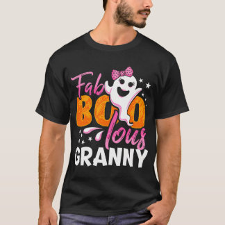 Granny Halloween Womens Fab Boo Lous Premium T Shirt