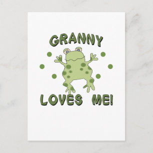 Granny Kärlek Me Frog Vykort