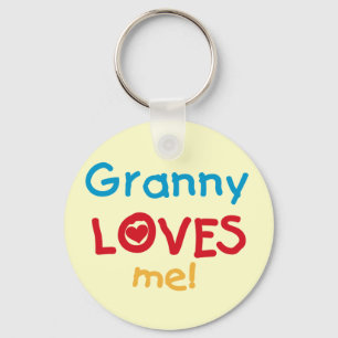 Granny Kärlek Me Tshirts och Gifts Nyckelring