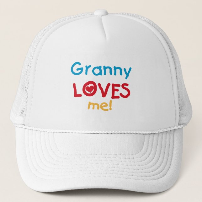 Granny Kärlek Me Tshirts och Gifts Truckerkeps (Framsida)