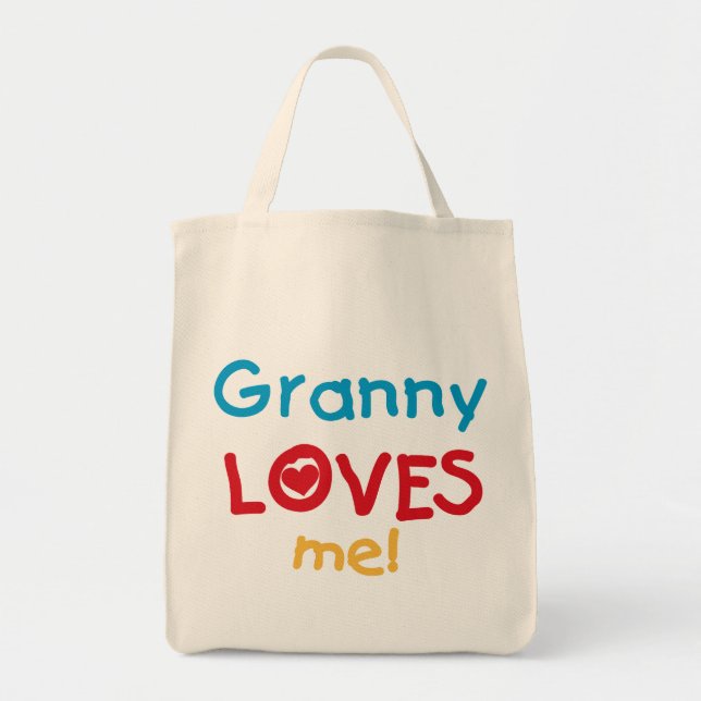 Granny Kärlek Me Tshirts och Gifts Tygkasse (Framsidan)